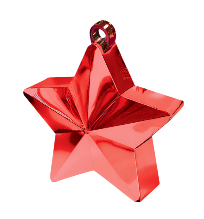 Star Red Balloon Weight